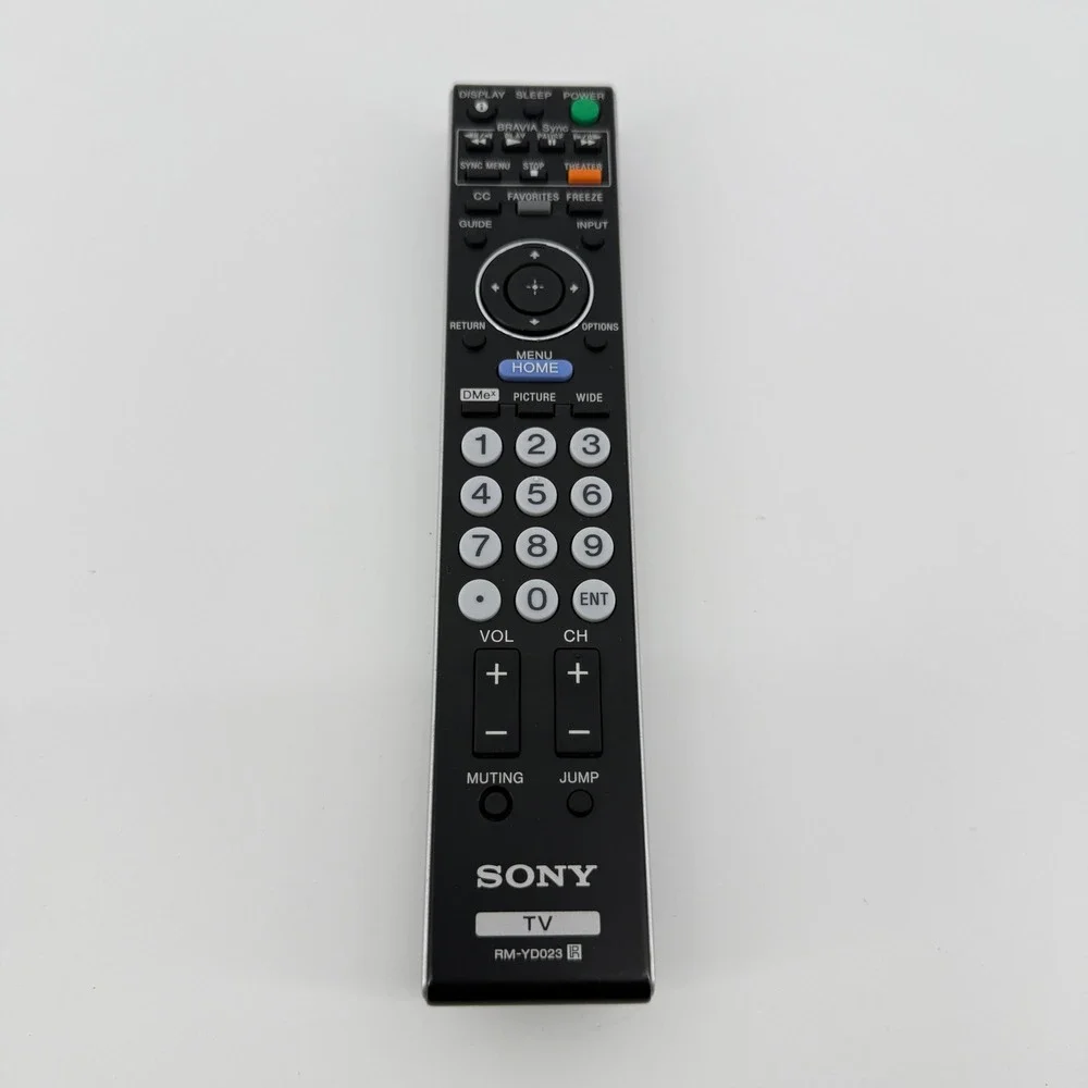 Sony TV Remote Control Black Solid Plastic RM-YD023 BRAVIA Sync